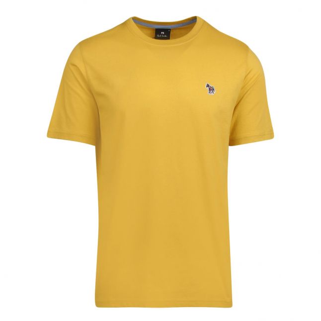 Mens Mustard Classic Zebra Regular Fit S/s T Shirt