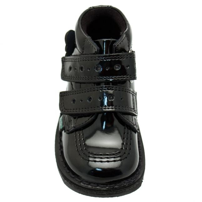 Infant Black Patent Leather Kick Flutter 5 12