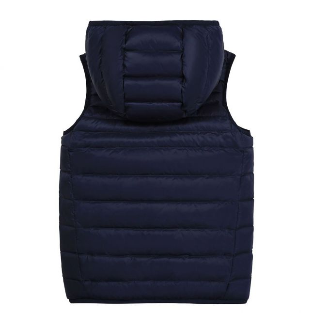 Boys Khaki/Navy Quilted Reversible Gilet