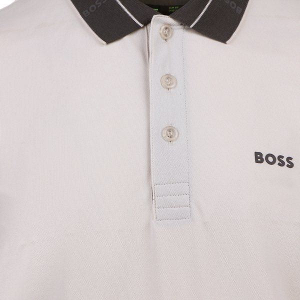 Mens Open White Paule S/s Polo Shirt