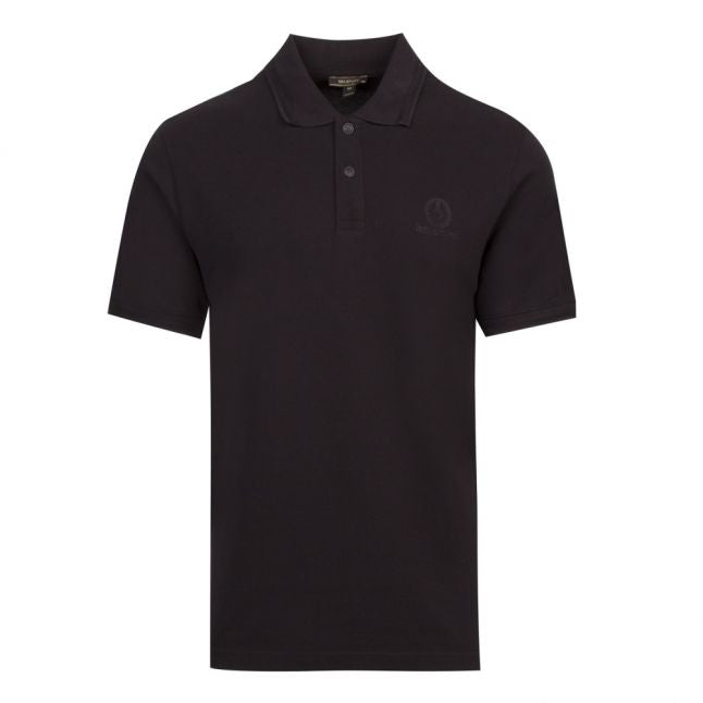 Mens Black Small Logo S/s Polo Shirt