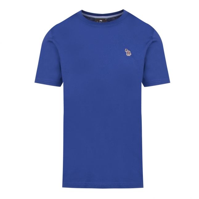 Mens Mid Blue Classic Zebra Regular Fit S/s T Shirt