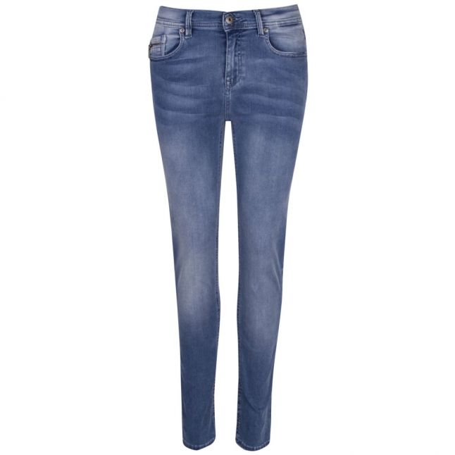 Womens Blue Scrambler Skinny Jeans