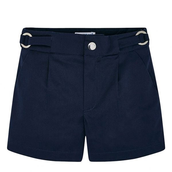 Girls Navy Basic Smart Shorts