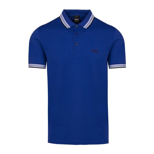 Athleisure Mens Blue Paddy Regular Fit S/s Polo Shirt