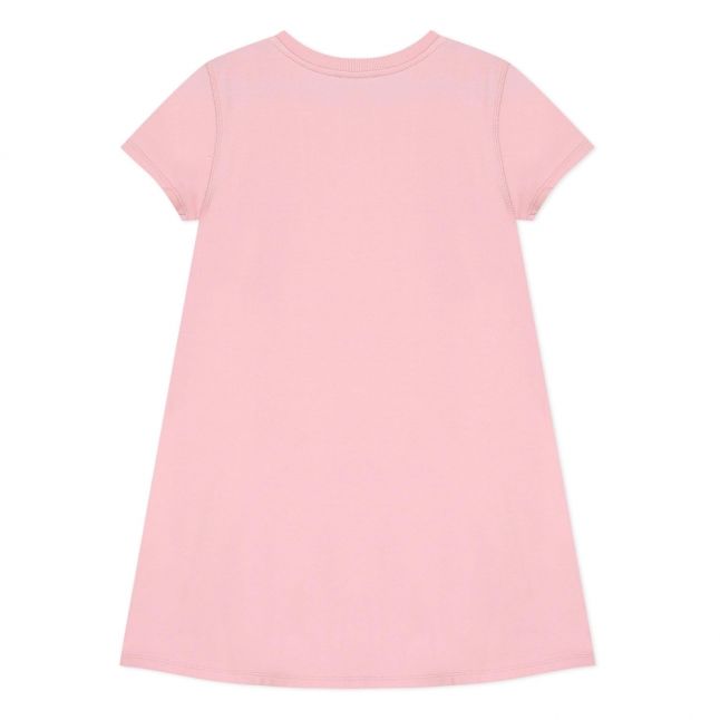 Girls Bubblegum Pink Branded Logo Dress