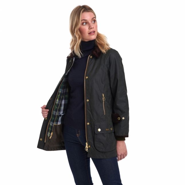 Womens Sage Icons 125 Beaufort Wax Jacket