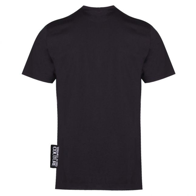 Mens Black Foil Couture Logo Slim Fit S/s T Shirt