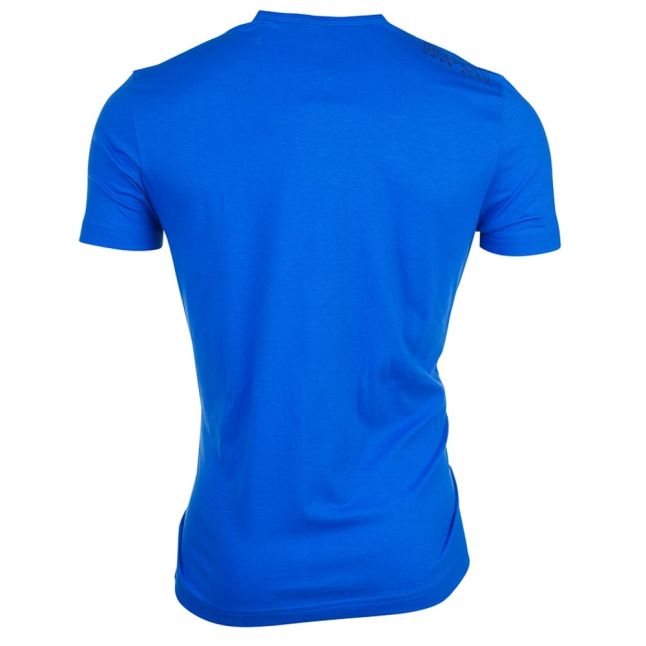 Mens Open Blue Small Logo S/s Tee Shirt