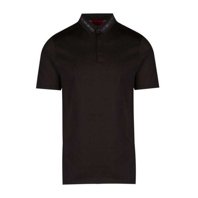 Mens Black Divorno Tape Trim S/s Polo Shirt