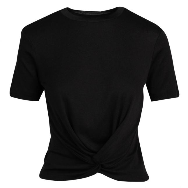 Womens Black Harieyy Twist Detail S/s T Shirt