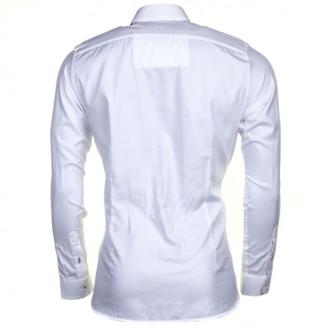 Mens White Themonk Oxford L/s Shirt