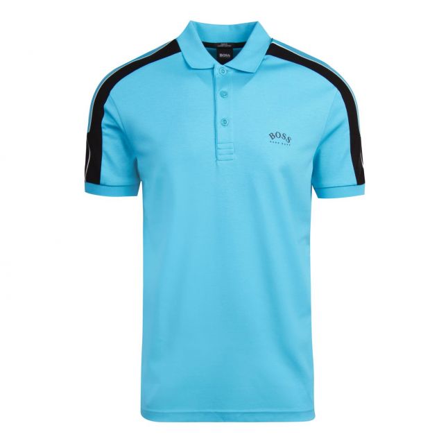 Athleisure Mens Turquoise Paule 1 Slim Fit S/s Polo Shirt