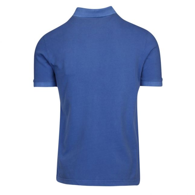 Mens Blue Small Logo S/s Polo Shirt