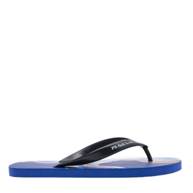 Mens Blue Octopus Disc Flip Flops