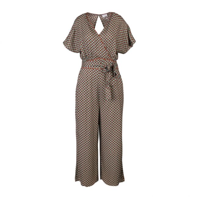 Womens Oil Blue Vilonageomi Printed Jumpsuit