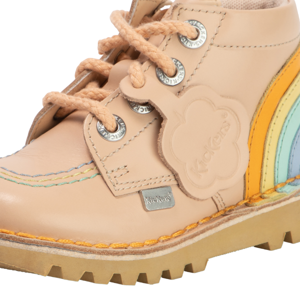 Infant Beige Hi Rainbow Boots