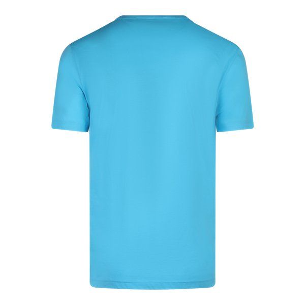 Mens Blue Tee Curved S/s T Shirt