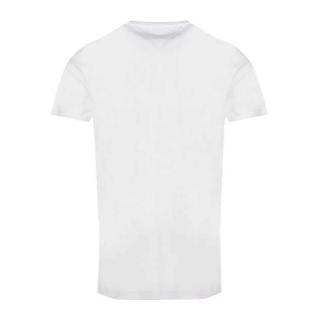 Mens White Corp Split Logo S/s T Shirt