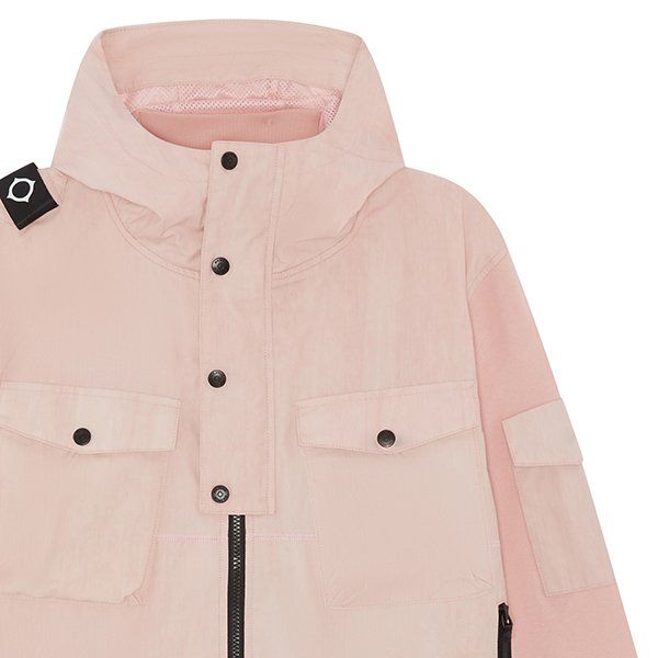 Mens Mud Pink TD Hooded Jacket