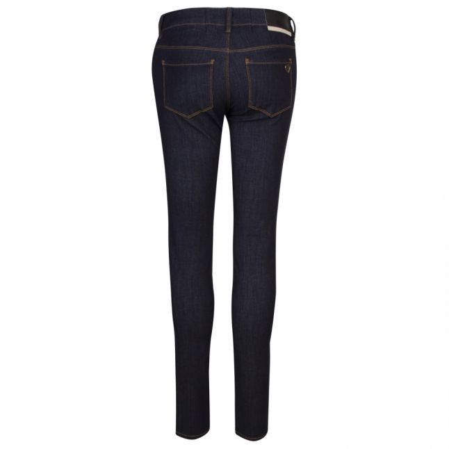 Womens Blue Wash Skinny Fit Jeans