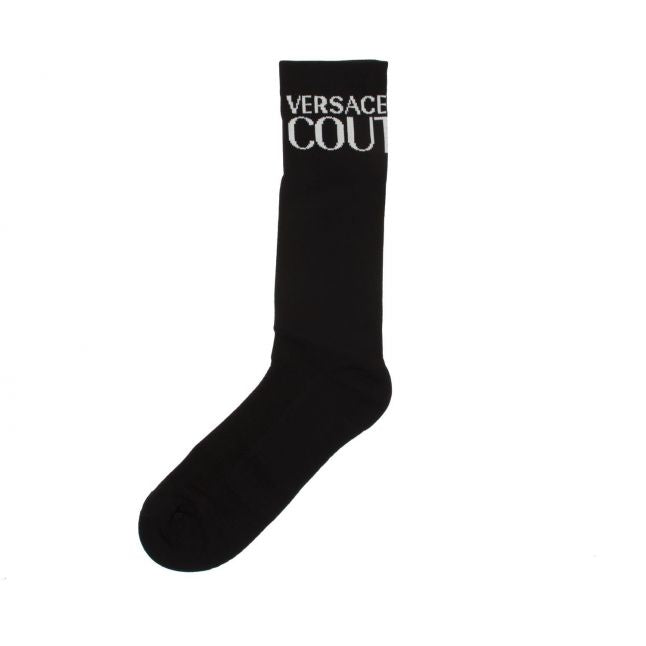 Mens Black Branded Sports Socks