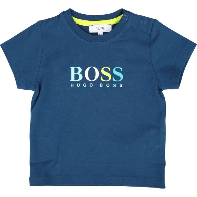 Toddler Electric Blue Colour Logo S/s T Shirt