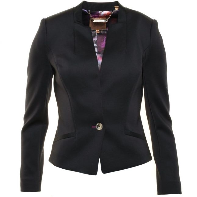 Womens Black Chaya Neoprene Suit Jacket