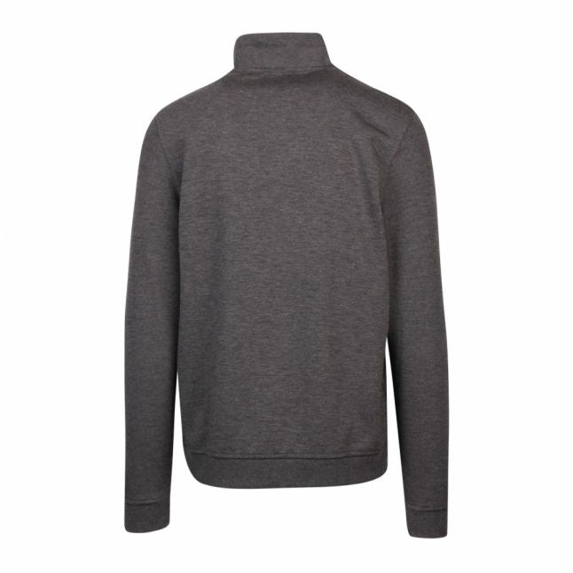 Mens Charcoal Muggie Half Zip Sweat Top