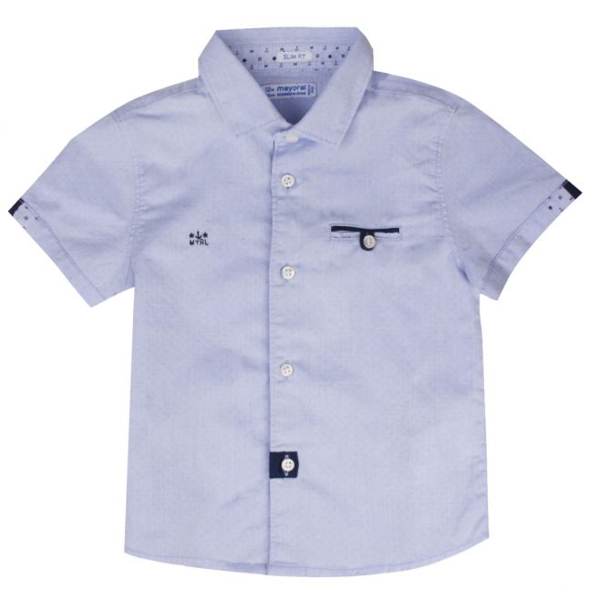 Infant Light Blue Oxford S/s Shirt