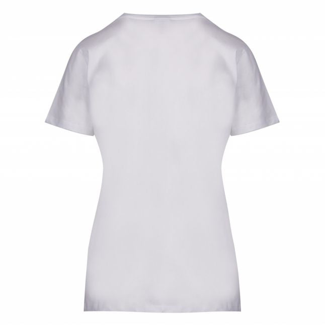 Casual Womens White Tepaper Branded S/s T Shirt