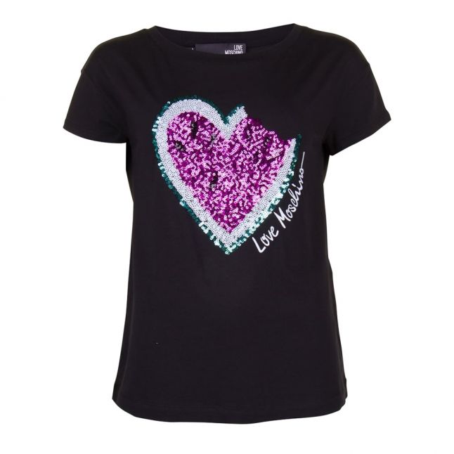 Womens Black Heart s/s Tee Shirt