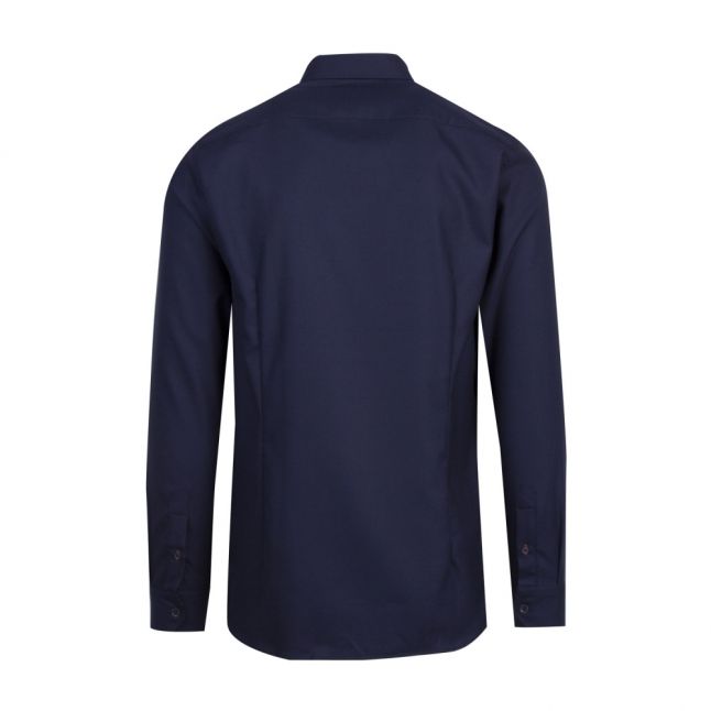 Mens Navy Veste Geo L/s Shirt