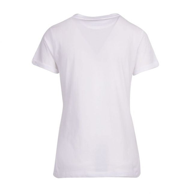 Womens White The Slim Tee Patch S/s T Shirt