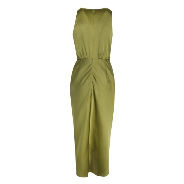 Womens Khaki Pohshan Midi Dress