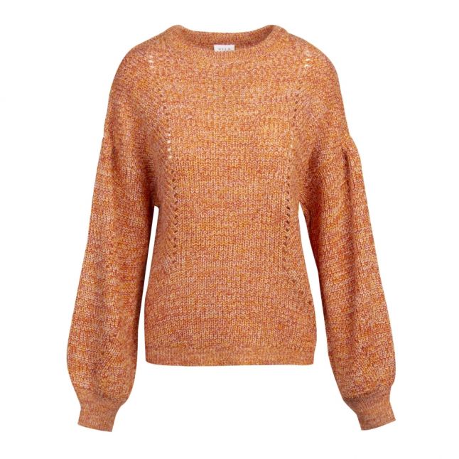 Womens Apricot Visee Balloon Sleeve Knitted Jumper