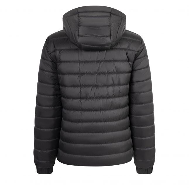 Mens Black Brent2441 Padded Hood Jkt