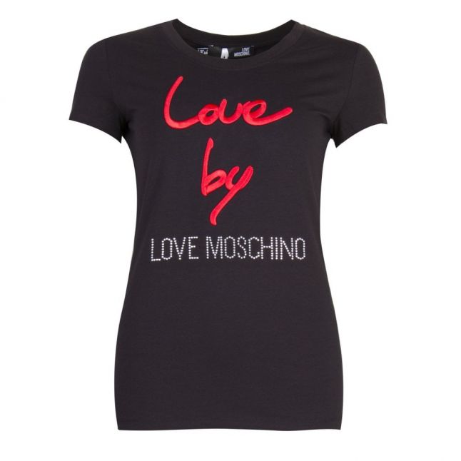 Womens Black Love By S/s T Shirt