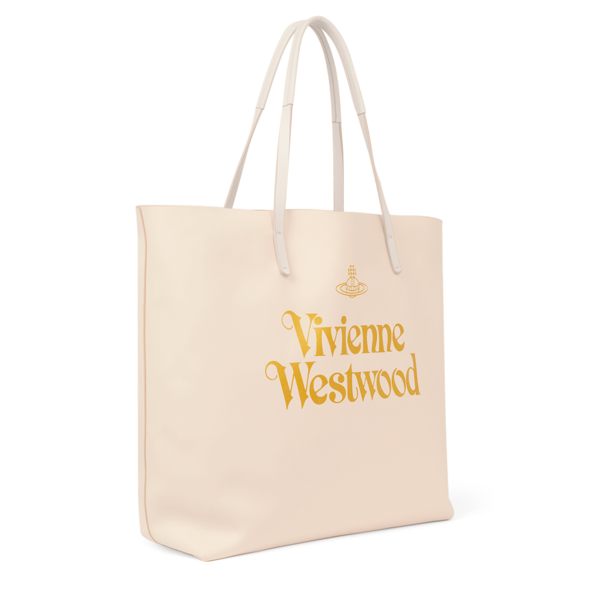 Womens Vivienne Westwood Pale Pink/Gold Studio Shopper Bag