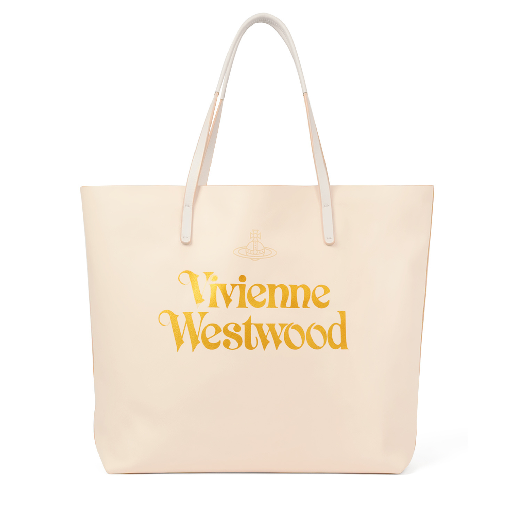 Womens Vivienne Westwood Pale Pink/Gold Studio Shopper Bag