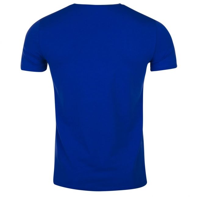 Mens Blue Chest Logo S/s T Shirt