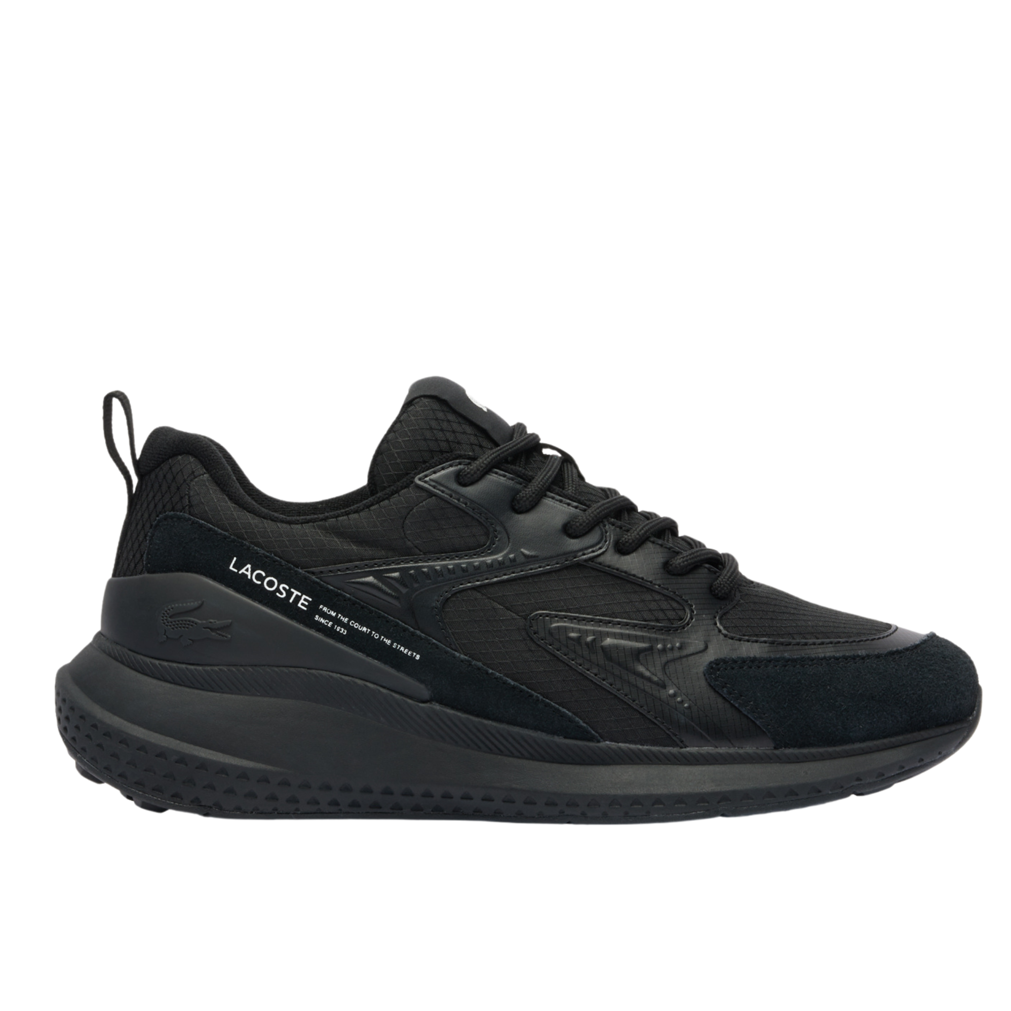 Mens Lacoste Black L003 EVO Trainers