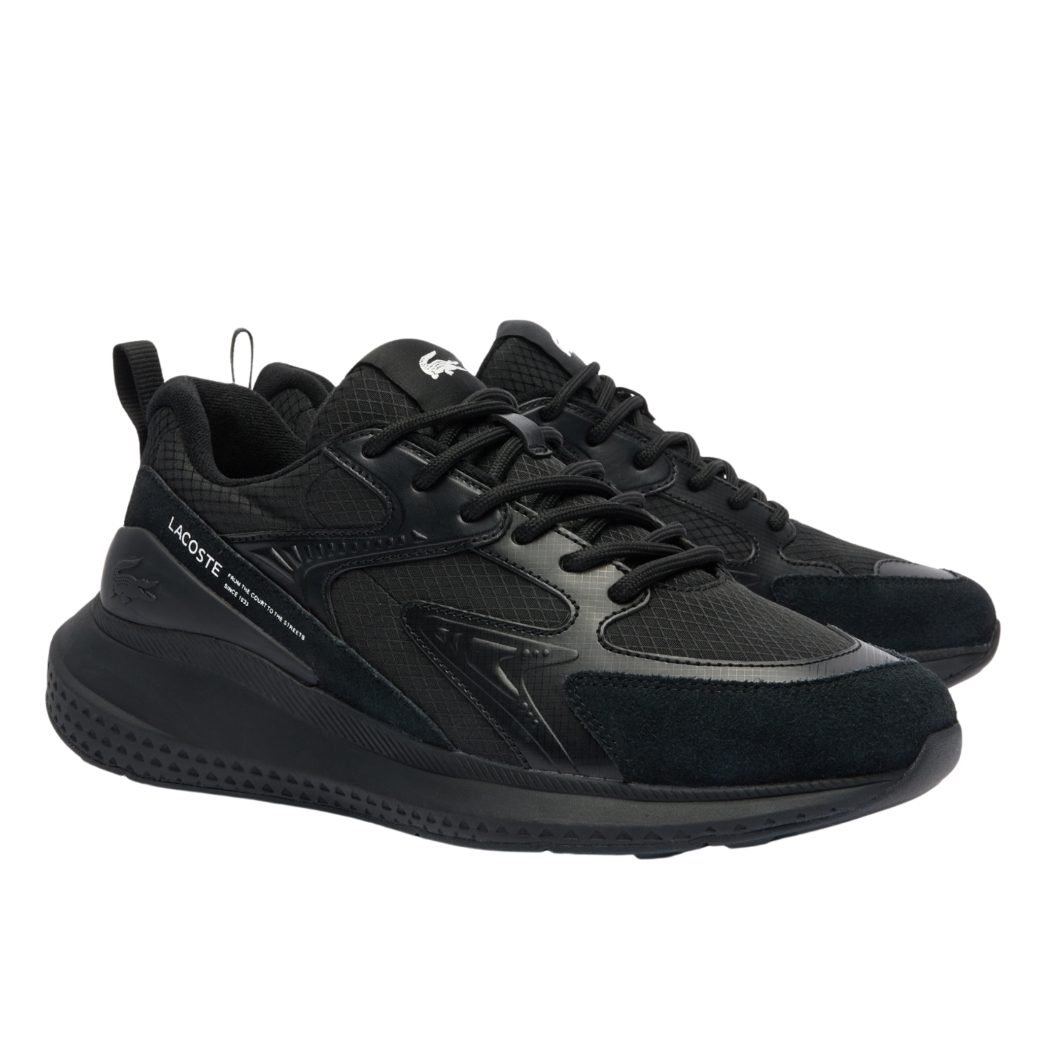 Mens Lacoste Black L003 EVO Trainers