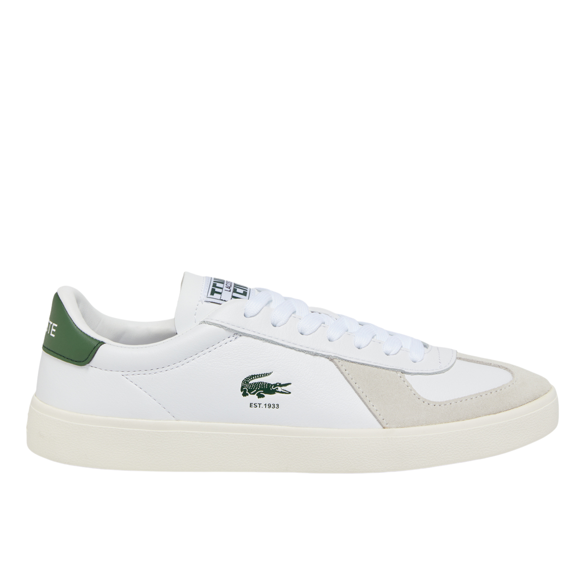 Mens Lacoste White/Tank BASESHOT PRO Trainers