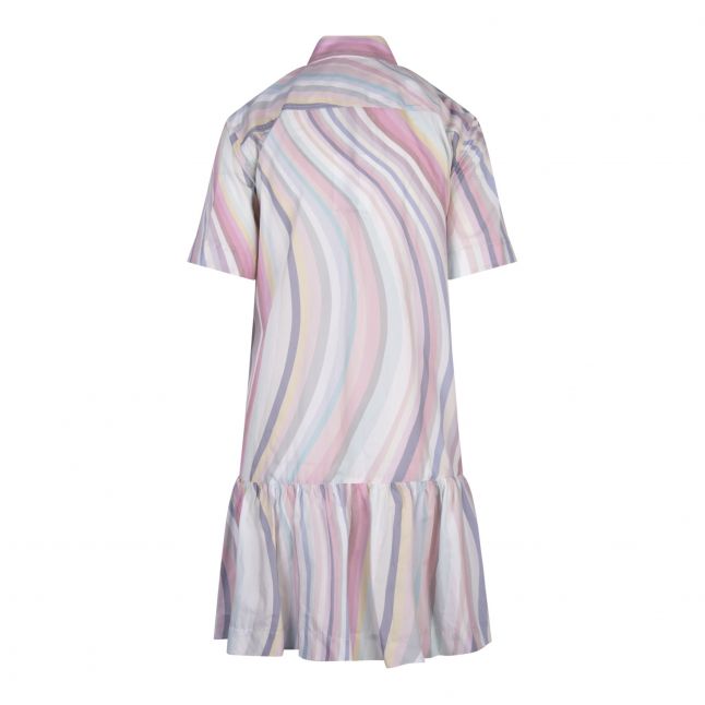 Womens Multi Colour Faded Swirl Shirt Dress