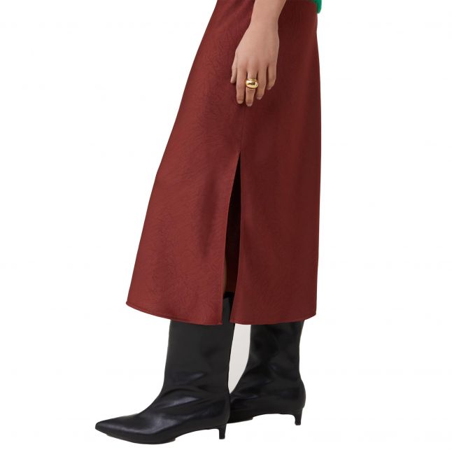 Womens Bourgogne Flavie Midi Skirt