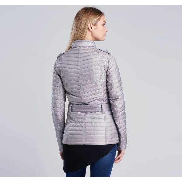 International Womens Opal Grey Leaf Spring Quilted Jacket