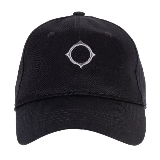 Mens Black Nylon Logo Cap