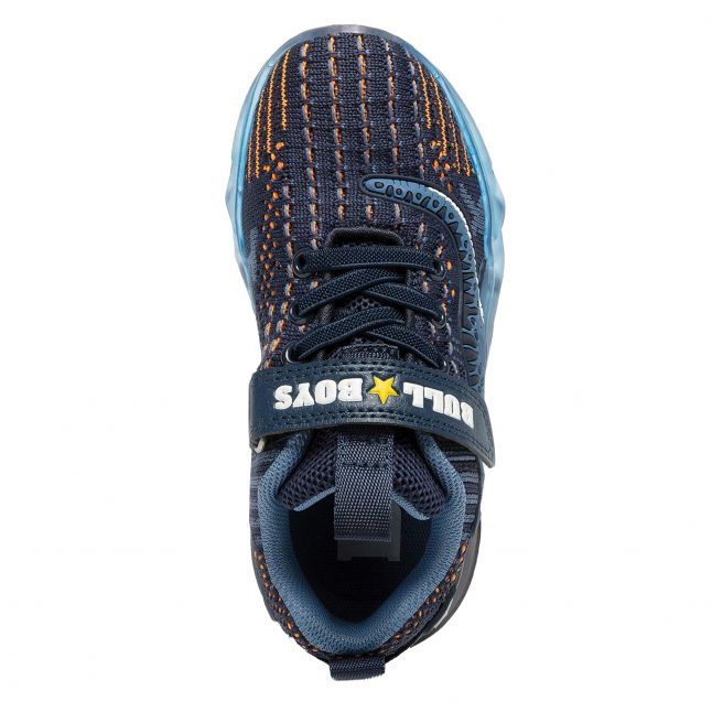 Boys Dark Blue T-Rex Lights Trainers