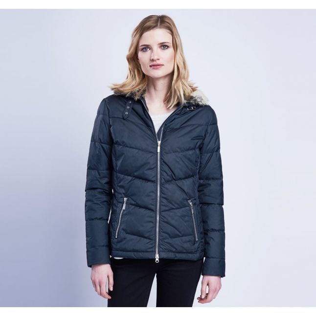 Womens Black Garvie Quilted Jacket